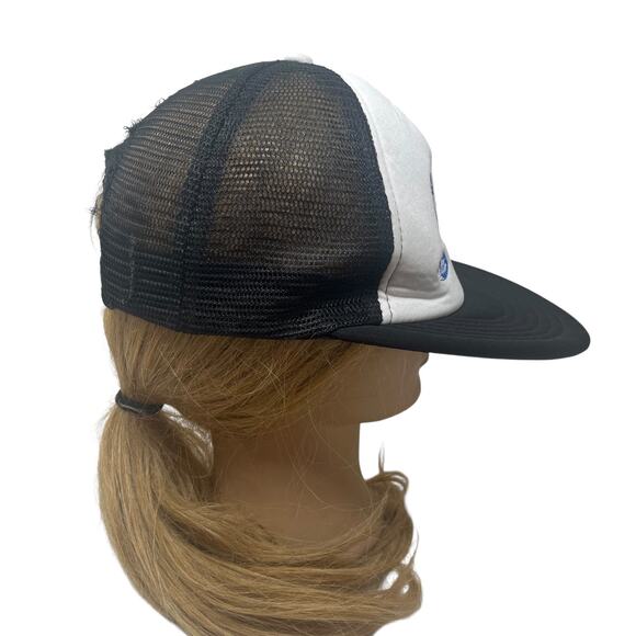 Bud Light #UpForWhatever Snapback Trucker Hat White Black Mesh Cap Beer Promo - Picture 13 of 14